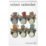 robot calendar. 2012
