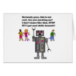 robot, cards