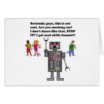 robot, cards