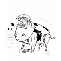 Robot Cow t-shirts by Adewclothing Robot Cow t-shirts