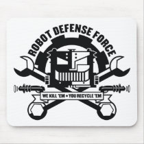 Robot Defense Force Mousepad