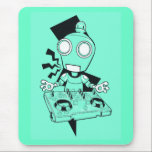 Robot dj mousepads