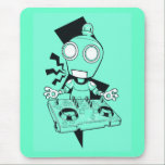 Robot dj mousepads