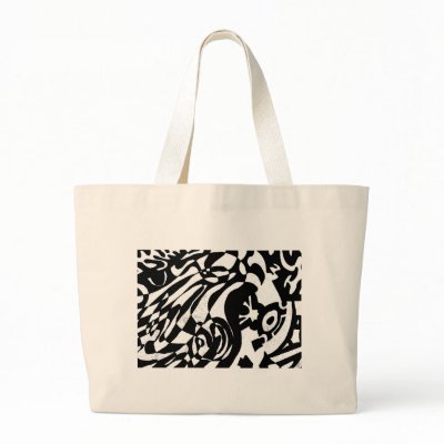 "Robot Dreams" Abstract Tote Bag by RLMdesignes