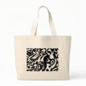 "Robot Dreams" Abstract Tote Bag