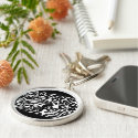 "Robot Dreams" b&w abstract keychains by RLMdesignes "Robot Dreams" b&w abstract keychains