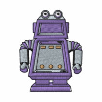 Robot embroidered shirts