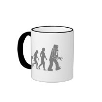 Robot Evolution Mug by strk3 Robot Evolution Mug