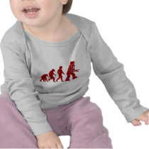 Robot Evolution of man into robot T-shirts