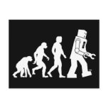 Robot Evolution Postcard