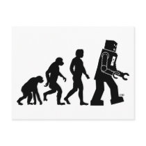Robot Evolution Postcard by strk3 Robot Evolution Postcard