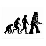 Robot Evolution Postcard Robot Evolution Postcard