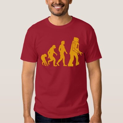 Robot Evolution Sheldon Cooper Big Bang Theory T-shirt
