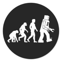 Robot Evolution Sticker by strk3 Robot Evolution Sticker