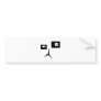 Robot Face Bumper Sticker
