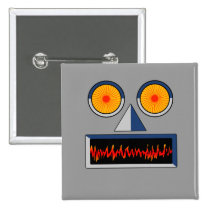 Robot Face Button buttons