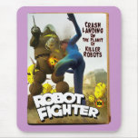 Robot Fighter Fake Pulp Cover 2 Mousepad