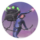Robot Fighter Sticker