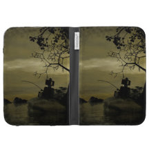 Robot Fishing Caseable Case Kindle Folio Cases