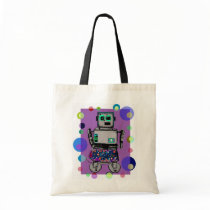 RoBoT Girl - SCI-FI BOOK BAG by 3DMOONMAN RoBoT Girl - SCI-FI BOOK BAG