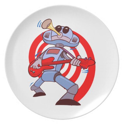 robot guitar player red.png party plates