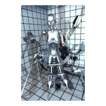 Robot in a Grid Room posters
