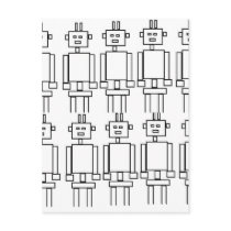 Robot invasion postcards