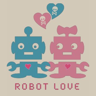 Robot Love Baby Onesie shirt
