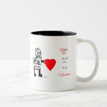 Robot Love, Be Mine Mugs