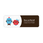 Robot Love (Curve) Return Address labels