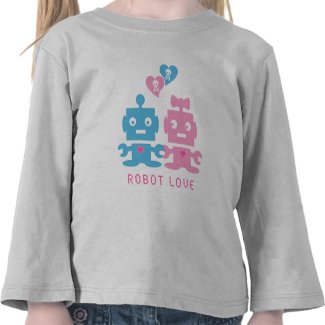 Robot Love Toddler T-Shirt shirt