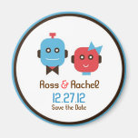Robot Love Wedding Save the Date magnets