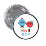 Robot Love Wedding Save the Date buttons