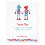 Robot Love Wedding Thank You invitations