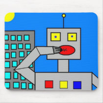 robot madness mousepads