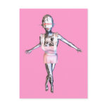 robot maid post card