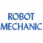 ROBOT MECHANIC Embroidered Long Sleeve T Shirt