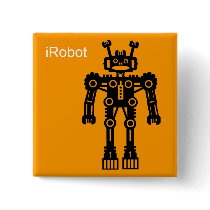 Robot Mk I (iRobot) - Orange Pinback Buttons