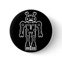 Robot Mk I (White Outline) Button