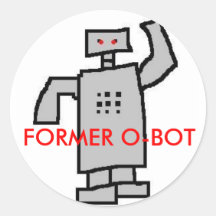 robot, O-BOT ANTERIOR Pegatinas
