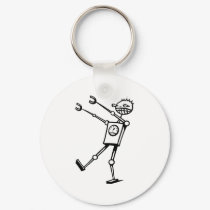 Robot Parade keychains by exclaimwear Robot Parade keychains