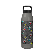 Robot Pattern Liberty Bottle Water Bottle
