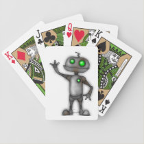 Robot playing cards playing cards