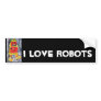 ROBOT POP ART BUMPER STICKERS