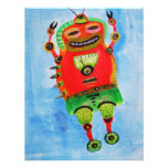 ROBOT Pop ART Custom Invitations