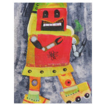 ROBOT POP ART flyers by loookingatthestars ROBOT POP ART flyers