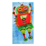 ROBOT Pop ART Custom Photo Card