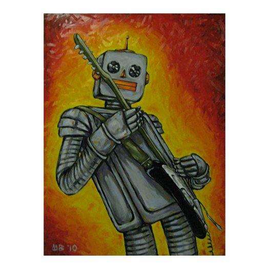 robot portrait #2 print