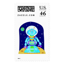 Robot postage by Maria_K_Bell Robot postage