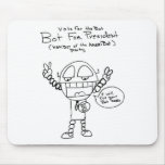 Robot Presidential Candidate Mouse Pads